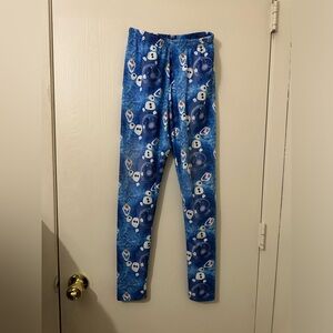 Olaf Disney Kids Blue Snowman Pajama Pants Medium